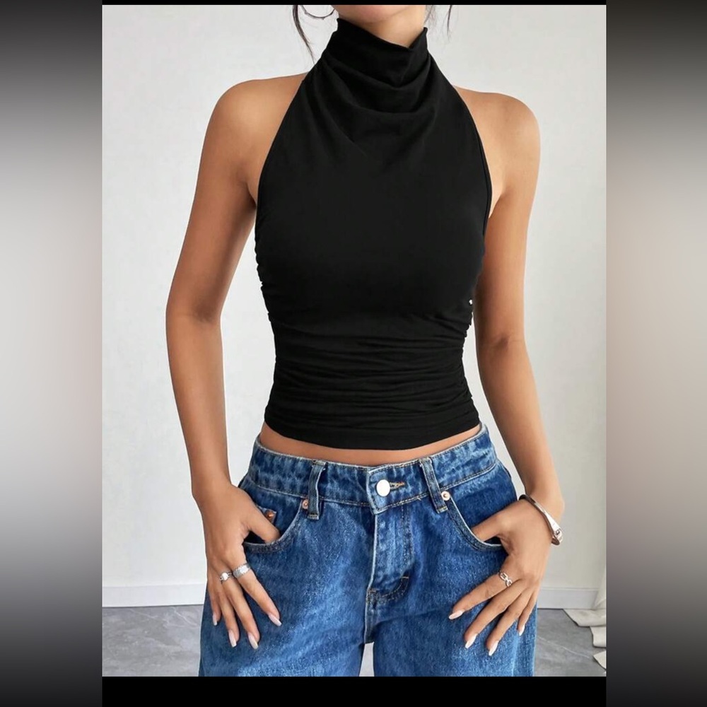 Halter Black Top